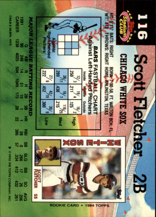 A6796- 1992 Stadium Club Baseball Card #s 1-250 -You Pick- 15+ FREE US SHIP - Picture 231 of 499
