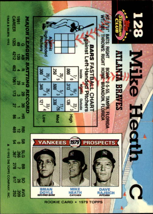 A6796- 1992 Stadium Club Baseball Card #s 1-250 -You Pick- 15+ FREE US SHIP - Picture 255 of 499