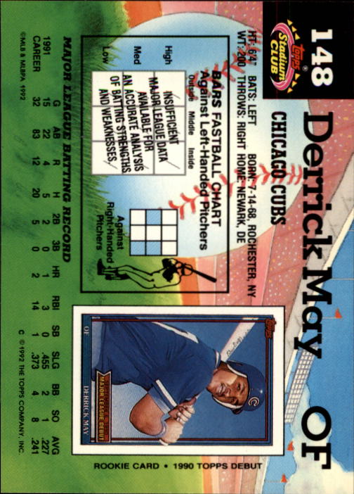 A6796- 1992 Stadium Club Baseball Card #s 1-250 -You Pick- 15+ FREE US SHIP - Picture 295 of 499