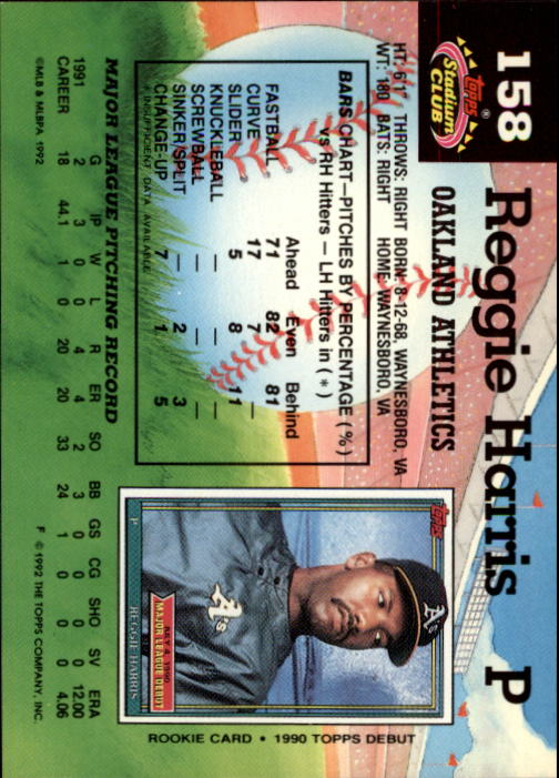 A6796- 1992 Stadium Club Baseball Card #s 1-250 -You Pick- 15+ FREE US SHIP - Picture 315 of 499