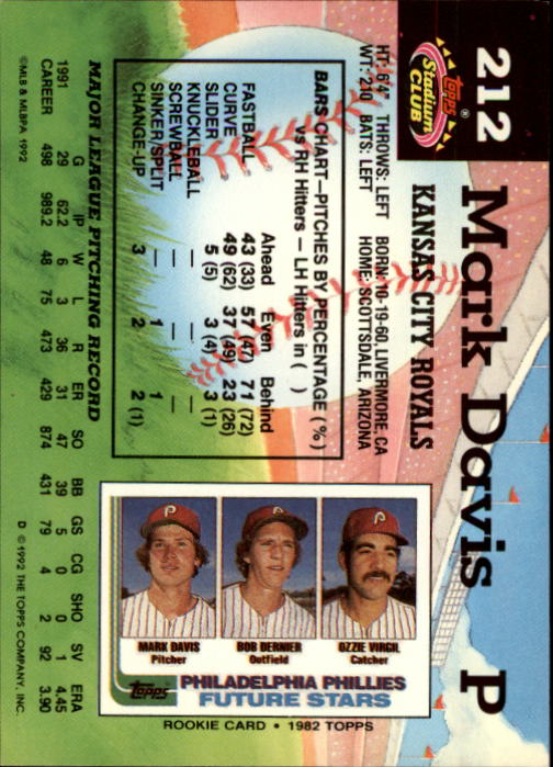 A6796- 1992 Stadium Club Baseball Card #s 1-250 -You Pick- 15+ FREE US SHIP - Picture 423 of 499
