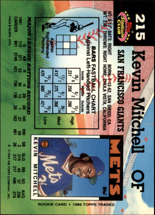 A6796- 1992 Stadium Club Baseball Card #s 1-250 -You Pick- 15+ FREE US SHIP - Picture 429 of 499