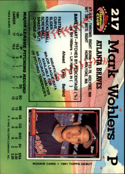 A6796- 1992 Stadium Club Baseball Card #s 1-250 -You Pick- 15+ FREE US SHIP - Picture 433 of 499