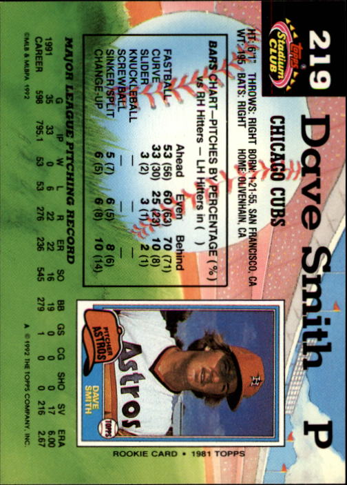 A6796- 1992 Stadium Club Baseball Card #s 1-250 -You Pick- 15+ FREE US SHIP - Picture 437 of 499