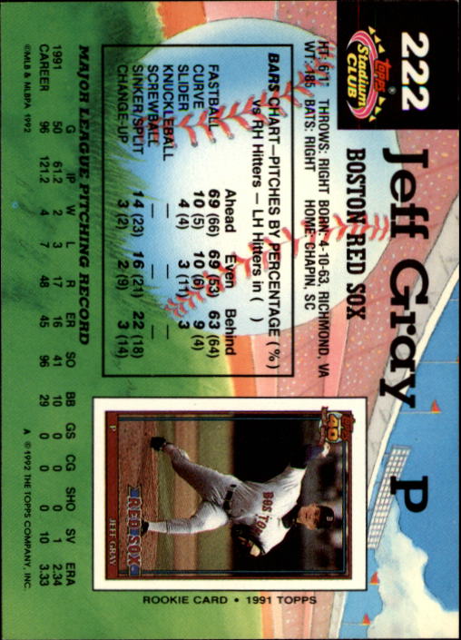 A6796- 1992 Stadium Club Baseball Card #s 1-250 -You Pick- 15+ FREE US SHIP - Picture 443 of 499