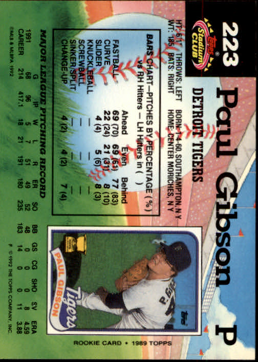 A6796- 1992 Stadium Club Baseball Card #s 1-250 -You Pick- 15+ FREE US SHIP - Picture 445 of 499
