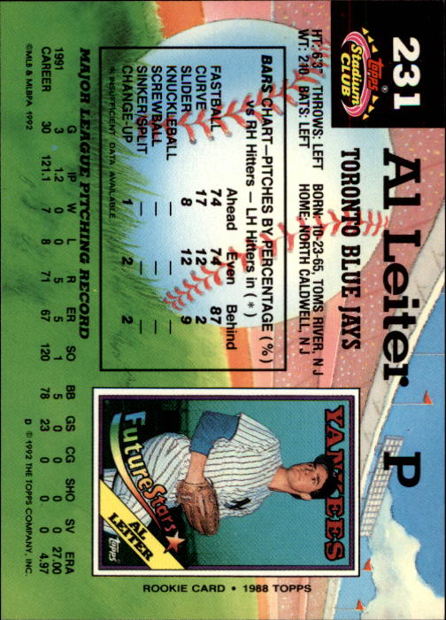 A6796- 1992 Stadium Club Baseball Card #s 1-250 -You Pick- 15+ FREE US SHIP - Picture 461 of 499