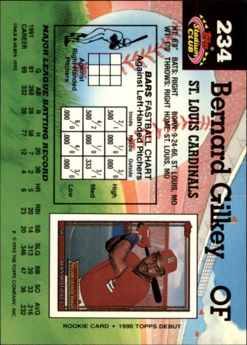 A6796- 1992 Stadium Club Baseball Card #s 1-250 -You Pick- 15+ FREE US SHIP - Picture 467 of 499