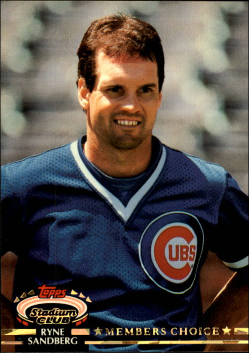 1992 Stadium Club #600 Ryne Sandberg Members Choice - Baseball Card –  Eicholtz Sports