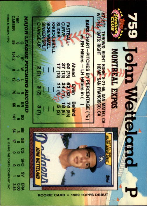 A6796- 1992 Stadium Club Baseball Card #s 751-900 -You Pick- 15+ FREE US SHIP - Picture 17 of 293
