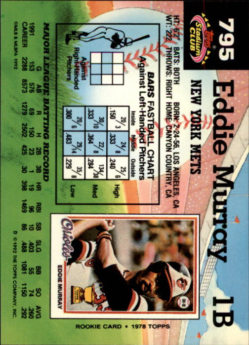 A6796- 1992 Stadium Club Baseball Card #s 751-900 -You Pick- 15+ FREE US SHIP - Picture 87 of 293