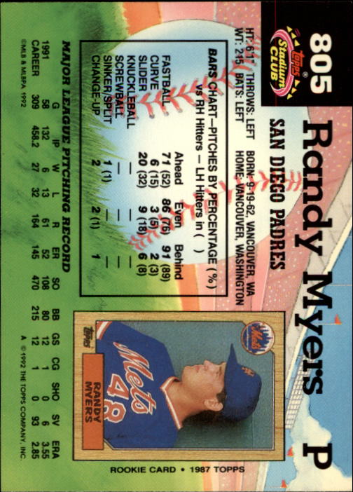 A6796- 1992 Stadium Club Baseball Card #s 751-900 -You Pick- 15+ FREE US SHIP - Picture 105 of 293