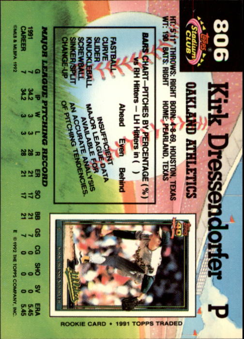 A6796- 1992 Stadium Club Baseball Card #s 751-900 -You Pick- 15+ FREE US SHIP - Picture 107 of 293