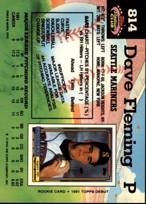 A6796- 1992 Stadium Club Baseball Card #s 751-900 -You Pick- 15+ FREE US SHIP - Picture 123 of 293