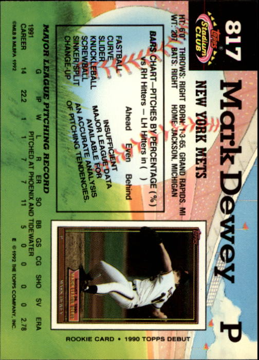 A6796- 1992 Stadium Club Baseball Card #s 751-900 -You Pick- 15+ FREE US SHIP - Picture 129 of 293