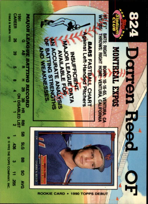 A6796- 1992 Stadium Club Baseball Card #s 751-900 -You Pick- 15+ FREE US SHIP - Picture 143 of 293