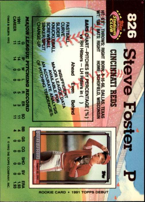 A6796- 1992 Stadium Club Baseball Card #s 751-900 -You Pick- 15+ FREE US SHIP - Picture 147 of 293