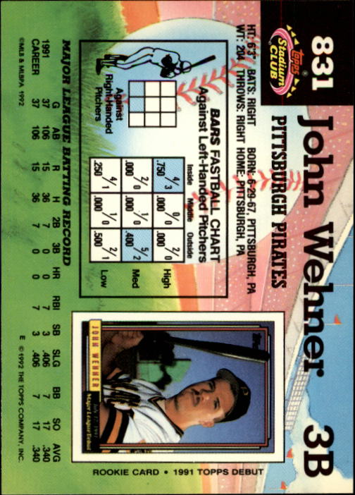 A6796- 1992 Stadium Club Baseball Card #s 751-900 -You Pick- 15+ FREE US SHIP - Picture 157 of 293