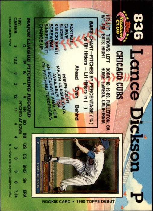 A6796- 1992 Stadium Club Baseball Card #s 751-900 -You Pick- 15+ FREE US SHIP - Picture 167 of 293
