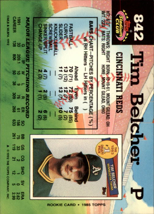 A6796- 1992 Stadium Club Baseball Card #s 751-900 -You Pick- 15+ FREE US SHIP - Picture 179 of 293