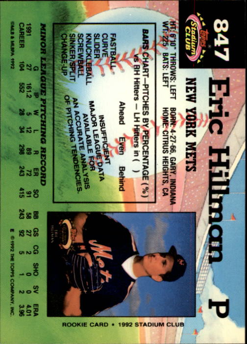 A6796- 1992 Stadium Club Baseball Card #s 751-900 -You Pick- 15+ FREE US SHIP - Picture 189 of 293