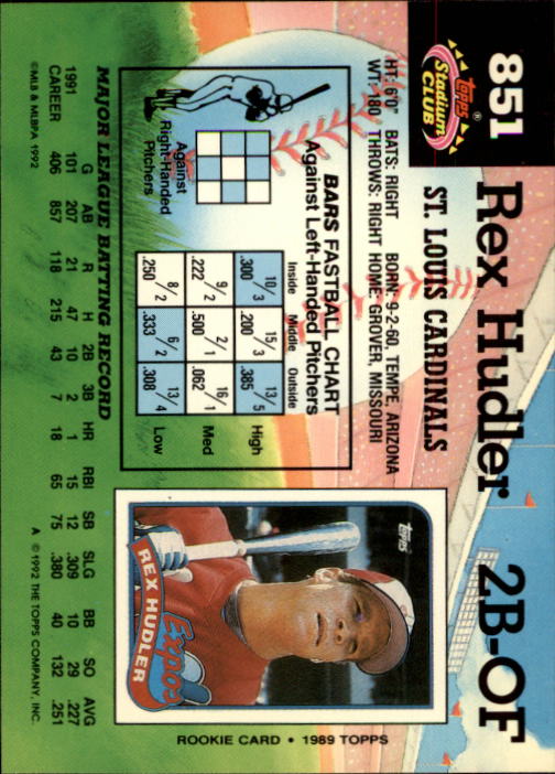 A6796- 1992 Stadium Club Baseball Card #s 751-900 -You Pick- 15+ FREE US SHIP - Picture 197 of 293