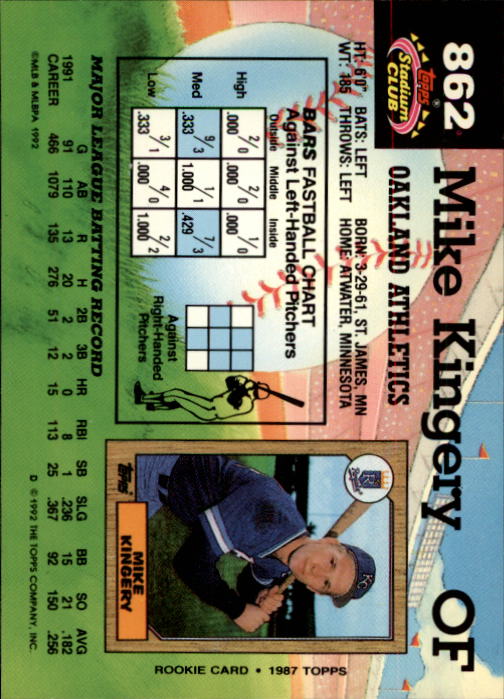 A6796- 1992 Stadium Club Baseball Card #s 751-900 -You Pick- 15+ FREE US SHIP - Picture 217 of 293