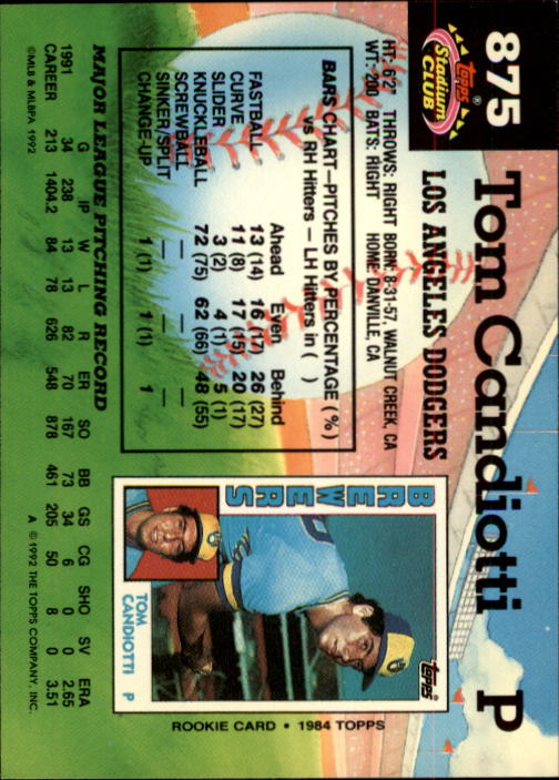 A6796- 1992 Stadium Club Baseball Card #s 751-900 -You Pick- 15+ FREE US SHIP - Picture 243 of 293