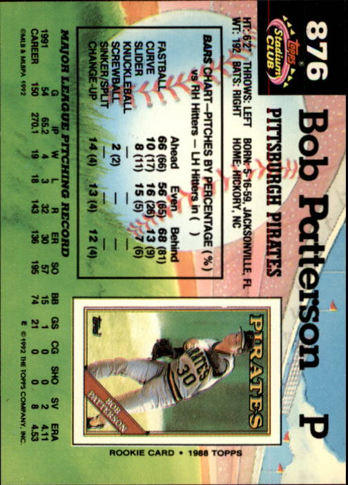 A6796- 1992 Stadium Club Baseball Card #s 751-900 -You Pick- 15+ FREE US SHIP - Picture 245 of 293