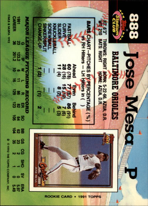 A6796- 1992 Stadium Club Baseball Card #s 751-900 -You Pick- 15+ FREE US SHIP - Picture 269 of 293