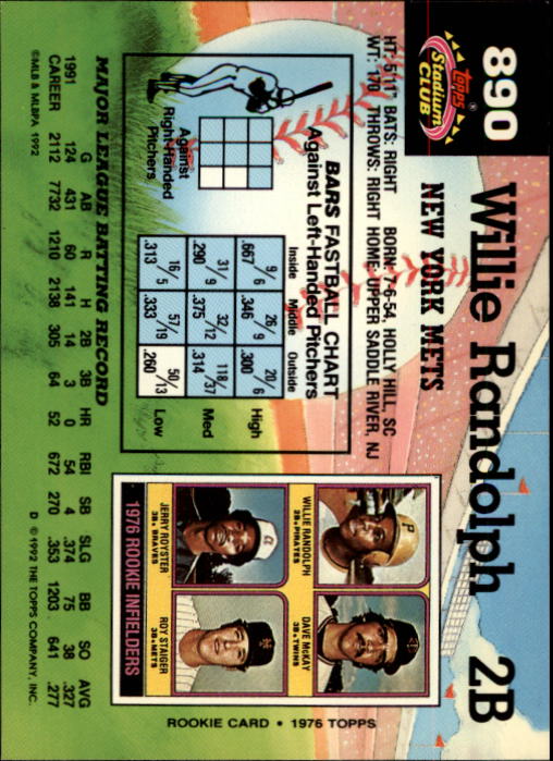 A6796- 1992 Stadium Club Baseball Card #s 751-900 -You Pick- 15+ FREE US SHIP - Picture 273 of 293
