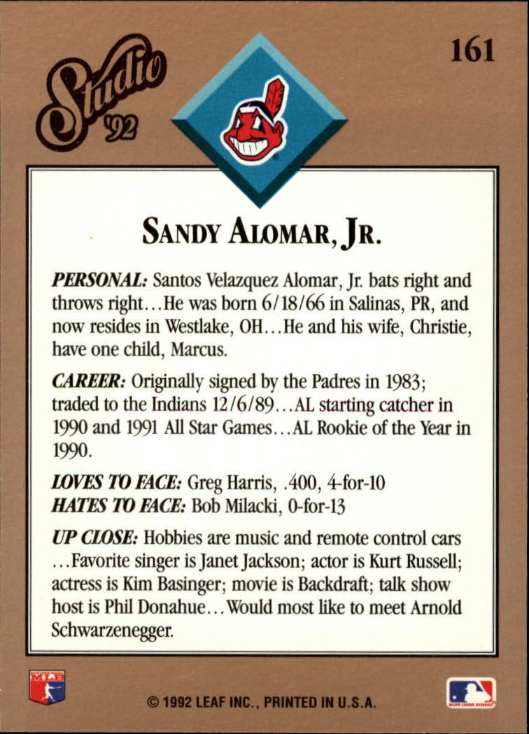B1883- 1992 Studio Baseball Karten 1-200 + Rookies -du Pick- 15 + Gratis US - Bild 315 von 393