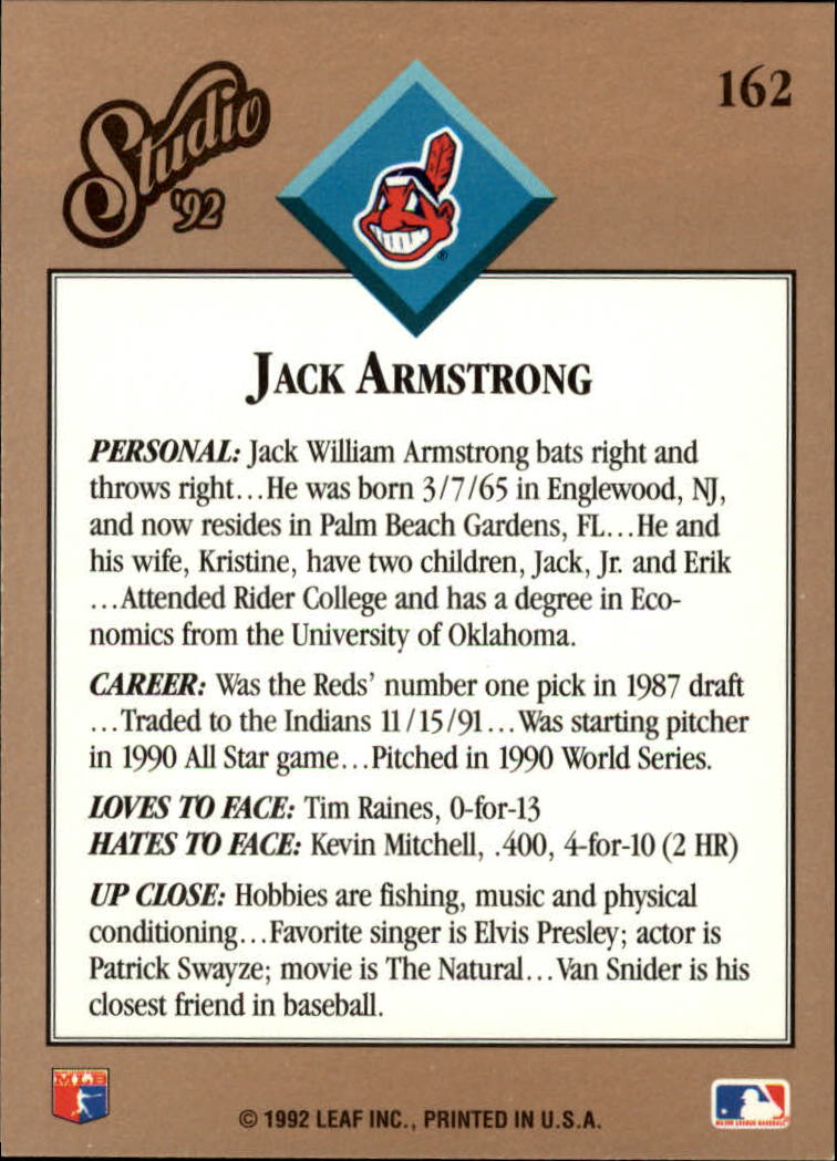 B1883- 1992 Studio Baseball Karten 1-200 + Rookies -du Pick- 15 + Gratis US - Bild 317 von 393