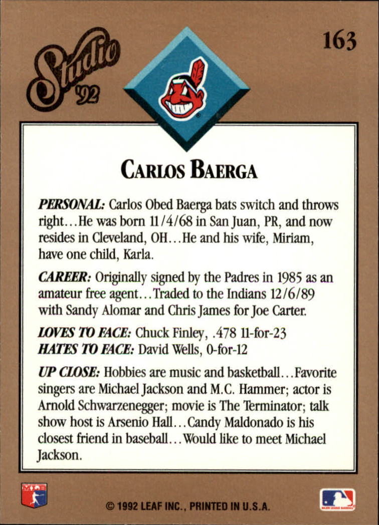 B1883- 1992 Studio Baseball Karten 1-200 + Rookies -du Pick- 15 + Gratis US - Bild 319 von 393