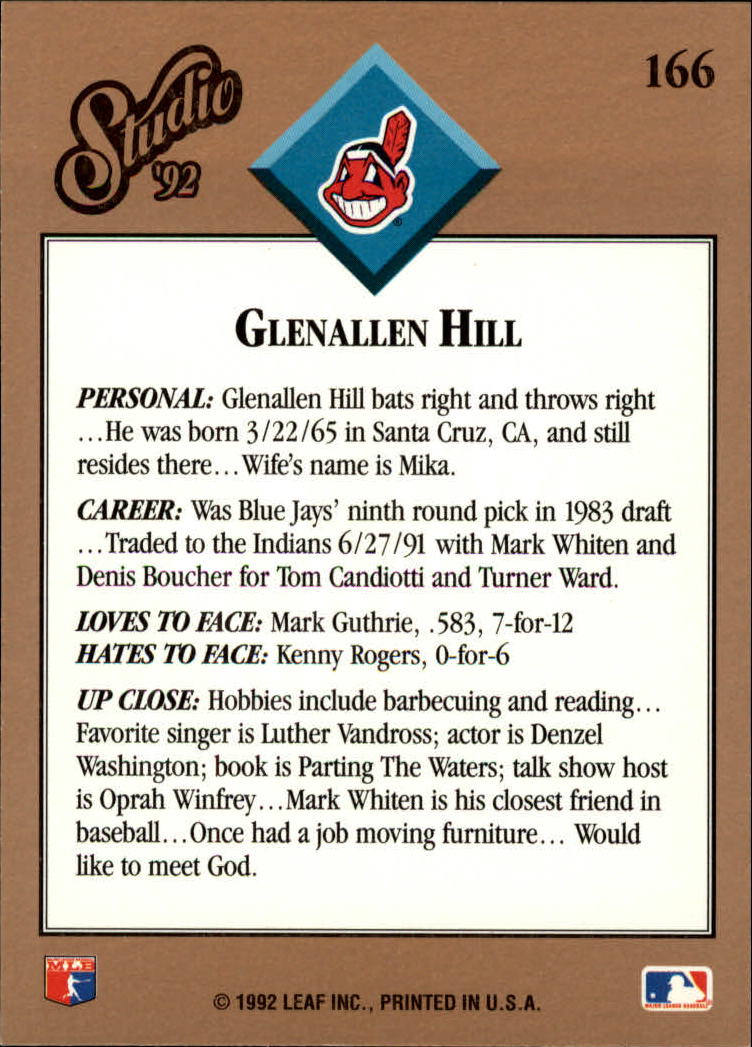 B1883- 1992 Studio Baseball Karten 1-200 + Rookies -du Pick- 15 + Gratis US - Bild 325 von 393