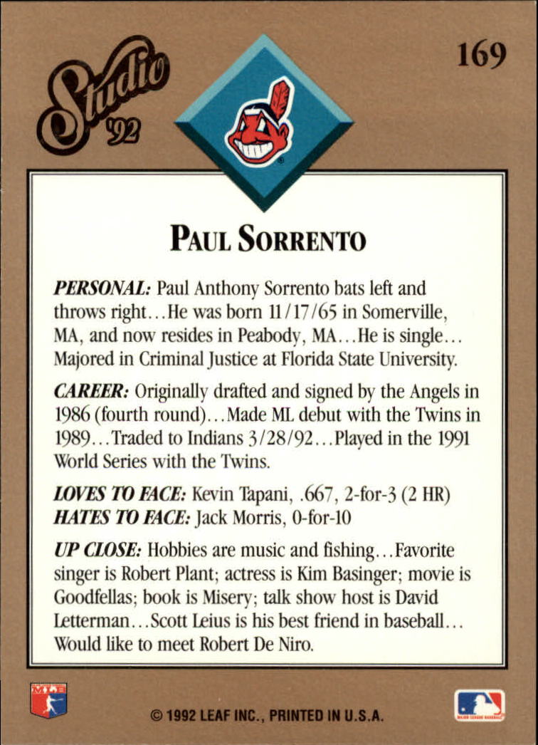 B1883- 1992 Studio Baseball Karten 1-200 + Rookies -du Pick- 15 + Gratis US - Bild 331 von 393