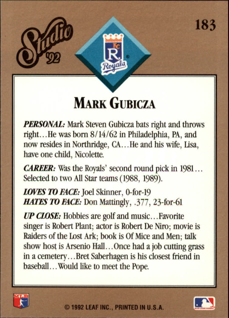 B1883- 1992 Studio Baseball Karten 1-200 + Rookies -du Pick- 15 + Gratis US - Bild 359 von 393