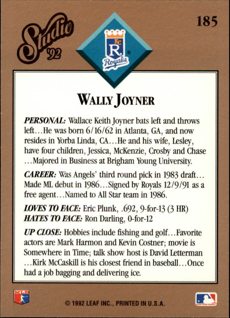 B1883- 1992 Studio Baseball Karten 1-200 + Rookies -du Pick- 15 + Gratis US - Bild 363 von 393