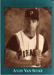 Andy Van Slyke Pittsburgh Pirates 1992 Away Baseball Throwback 