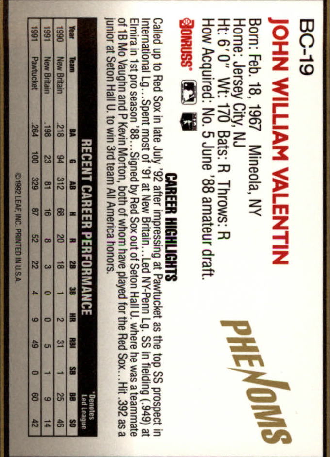 1992 Donruss Rookies Baseball "Phenoms" Insert Cards - Picture 29 of 31