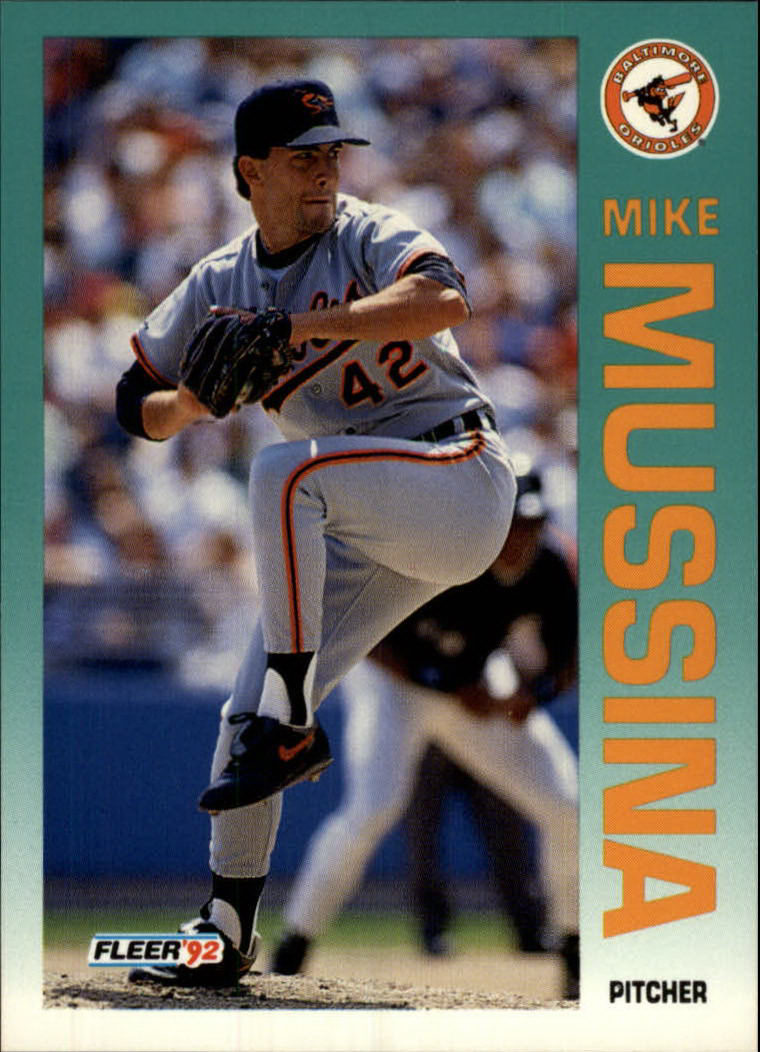 1992 Fleer #20 Mike Mussina UER/Card back refers/to him as Jeff - NM-MT