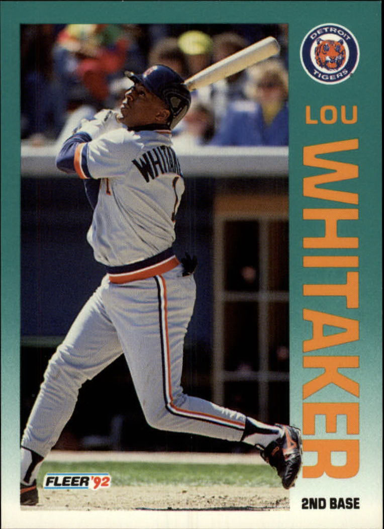 1992 Fleer #149 Lou Whitaker