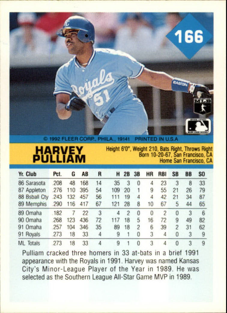 A2094- 1992 Fleer Baseball Card #s 1-250 +Rookies -You Pick- 15+ FREE US SHIP - Picture 329 of 495