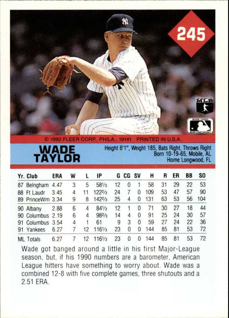 Sports Card Back