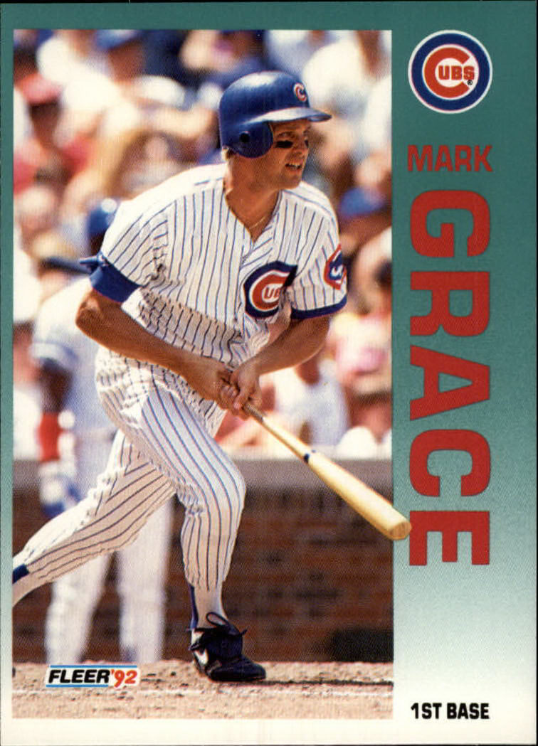 1992 Fleer #381 Mark Grace
