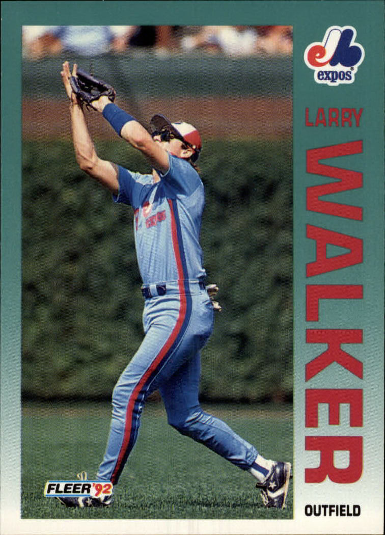 1992 Fleer #493 Larry Walker