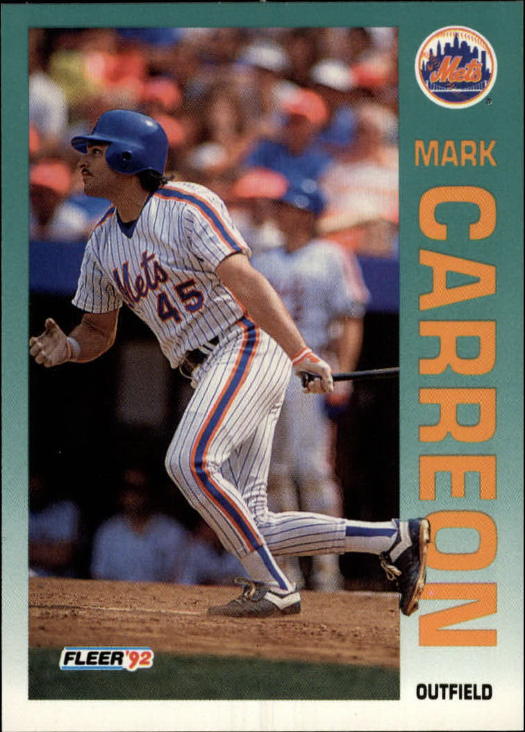 1992 Fleer #498 Mark Carreon