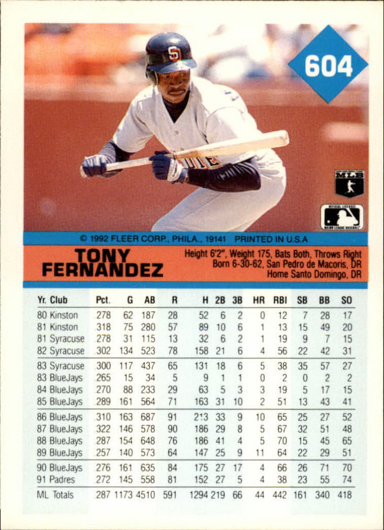 Sports Card Back