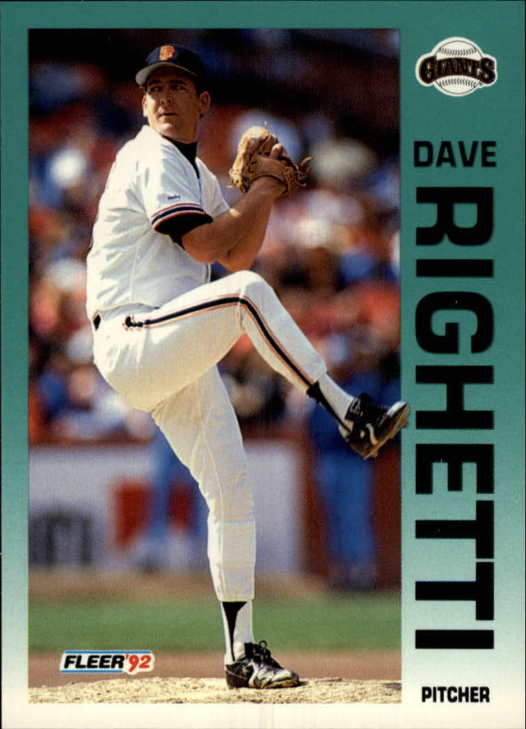 1992 Fleer #647 Dave Righetti