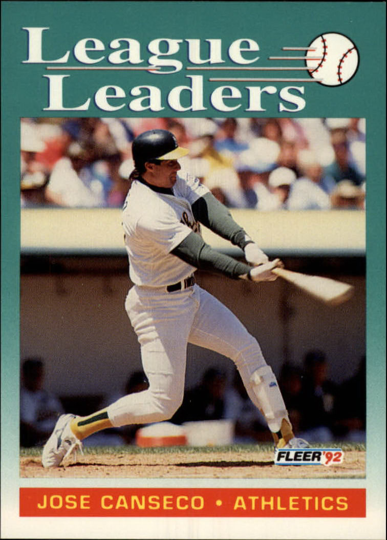 1988 Fleer Record Setters #4 Jose Canseco - NM-MT